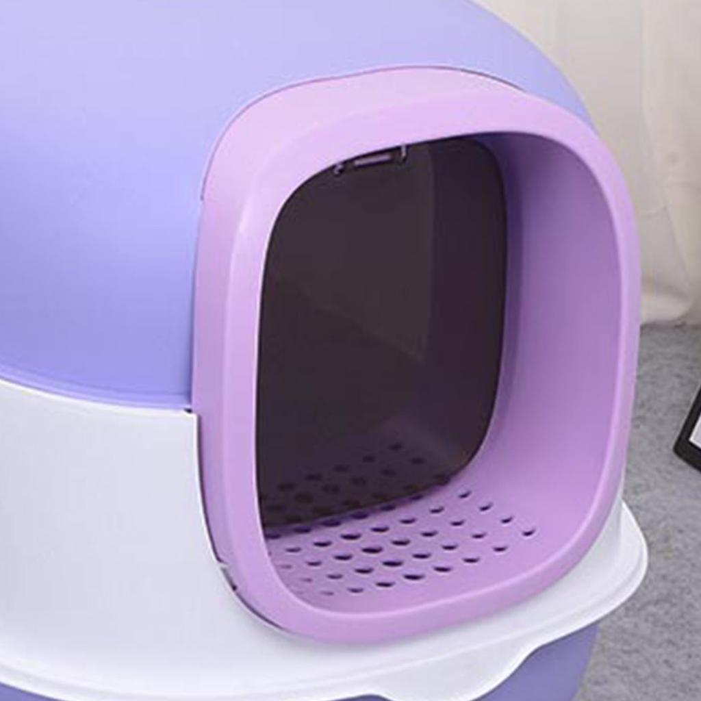 Enclosed Cat Litter Box Extra Large Splash Proof Odor Control Enclosed Cat Pan Cat Toilet Box for