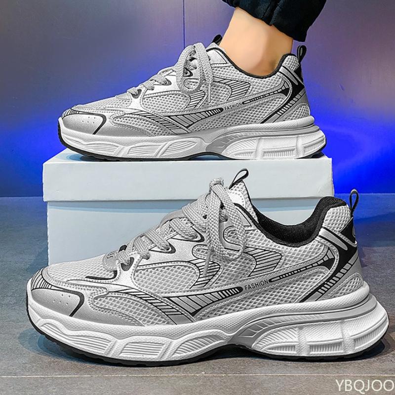 Neue Mesh Atmungsaktive Lässige Herren Sneaker Frühling Herbst Dicke Sohle Sportschuhe Modische Vielseitige Herren Laufschuhe