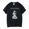 Septic Flesh Slay The False King T Shirt Best Price Long or Short Sleeves Vintage Washed Top For Everyday Wear Breathable