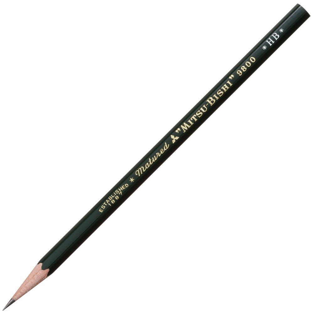 Mitsubishi Pencil HB Office Pencils 9800 12 Pack K9800HB