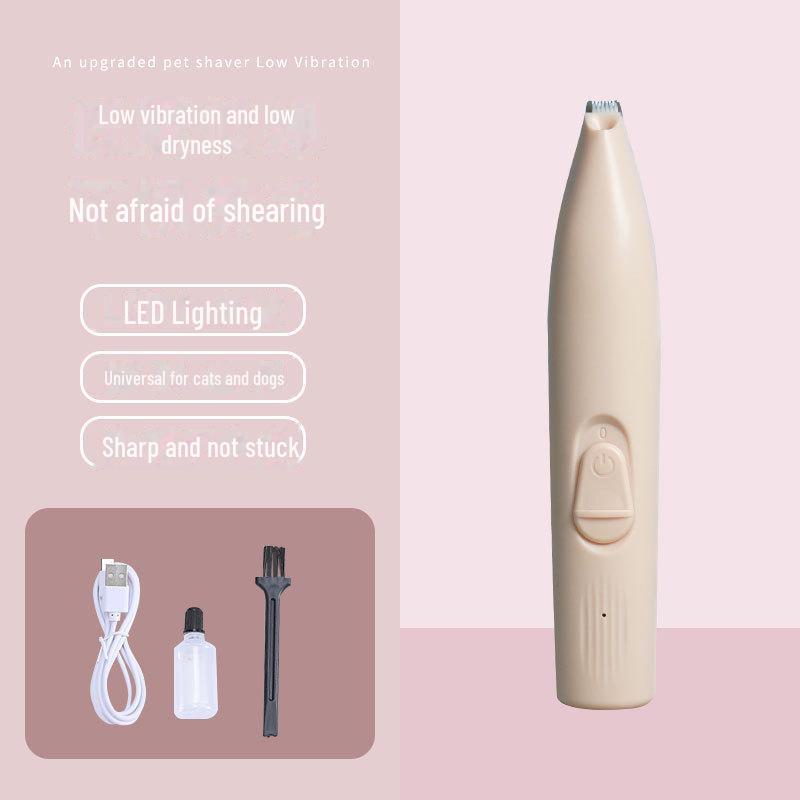 Mașină de tuns LED impermeabilă, modernizată, pentru pisici și câini – Lamă lată pentru față, urechi, ochi și tălpi