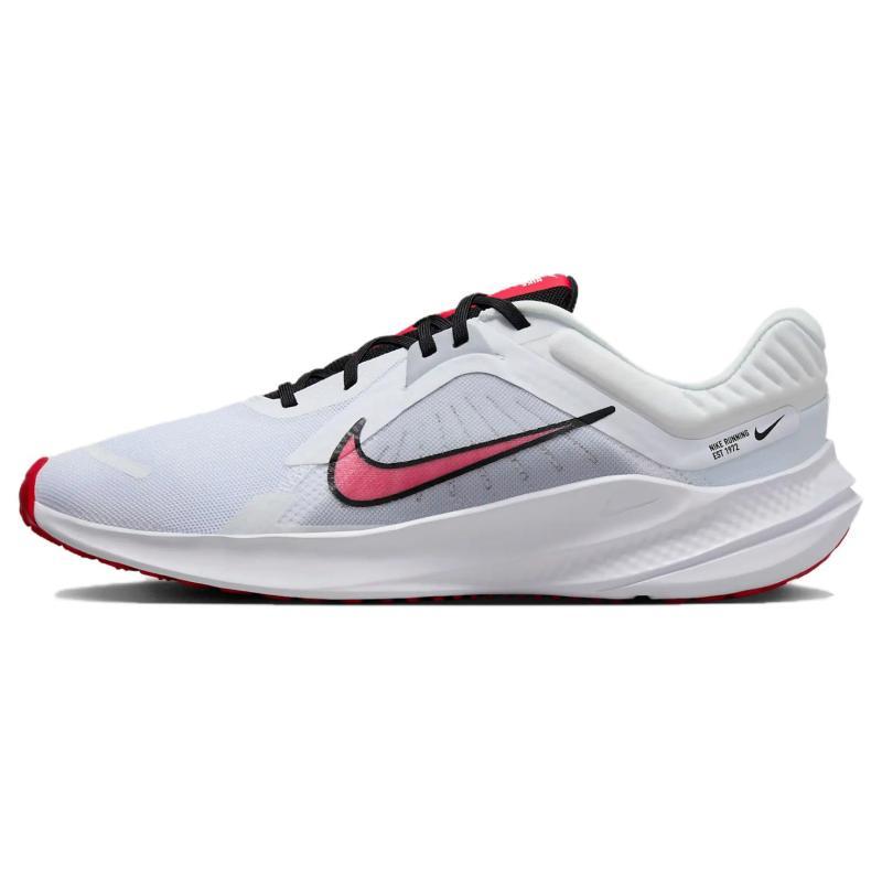 

Nike Quest 5 White Light Smoke Grey Black Fire Red Sneakers DD0204-104 44