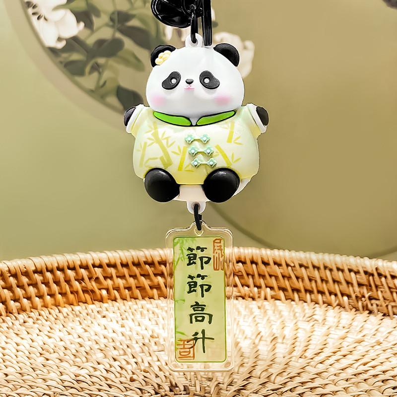 

Resin Creative Keychain Figurines In Charming Panda Fox And Cat Styles Ideal For Gifting Panda