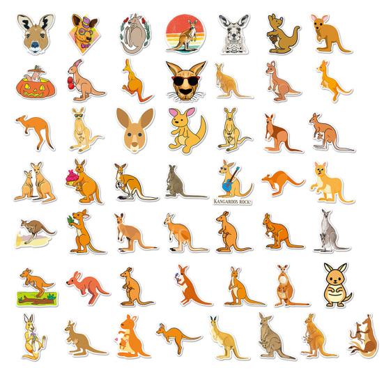 

50 шт./набор Наклейка Кенгуру Водонепроницаемая Самоклеящаяся Скрапбук Ноутбук Мультяшная Наклейка Товары для рукоделия Sets