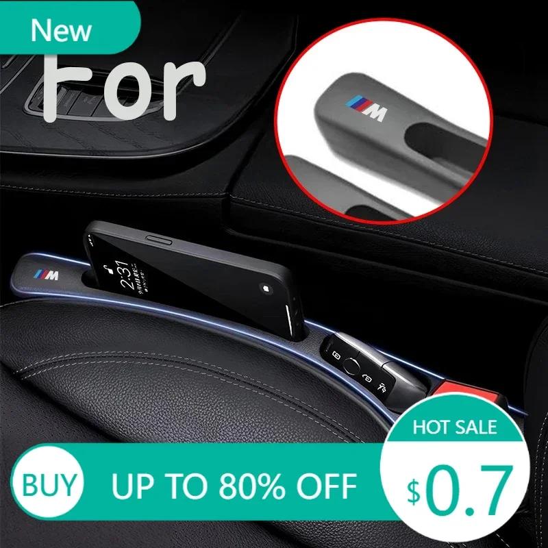 New 2pcs Car Seat Gap Filler Strips Car Storage Organizer bag box For BMW M E34 E36 E60 E90 E46 E39 E70 F10 F20 F30 X5 M3 M