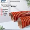 ZFXAF Red Silicone High-Temperature Air Duct