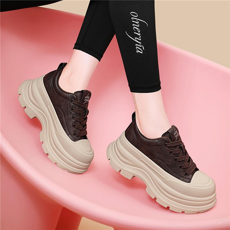 Fleece casual dad shoes small thick-soled heightening little white shoes autumn and winter new women's shoes versatile shoes