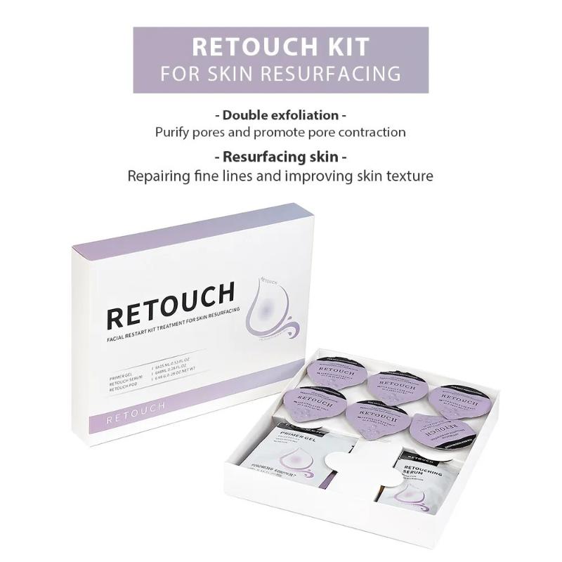 Zuurstof Jet CO2 Bubbel Gezichts Machine 1 Set met Serum Gel Spa Capsule Anti-Aging Hydraterend voor Thuis & Salon Huidverzorgingsroutine