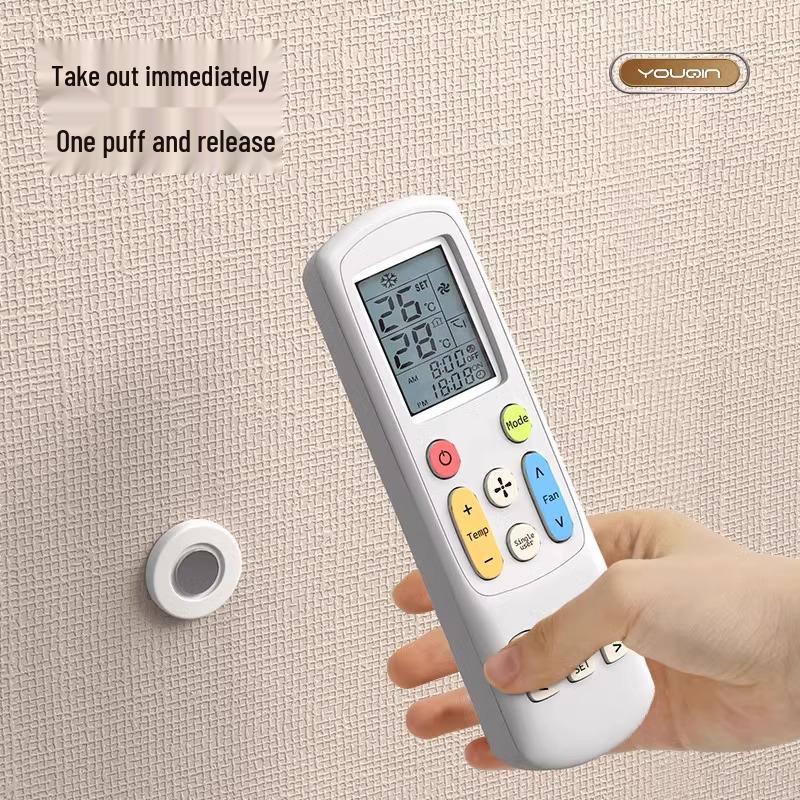 Magnetic Wall-Mounted Remote Holder for TV and Air Conditioner