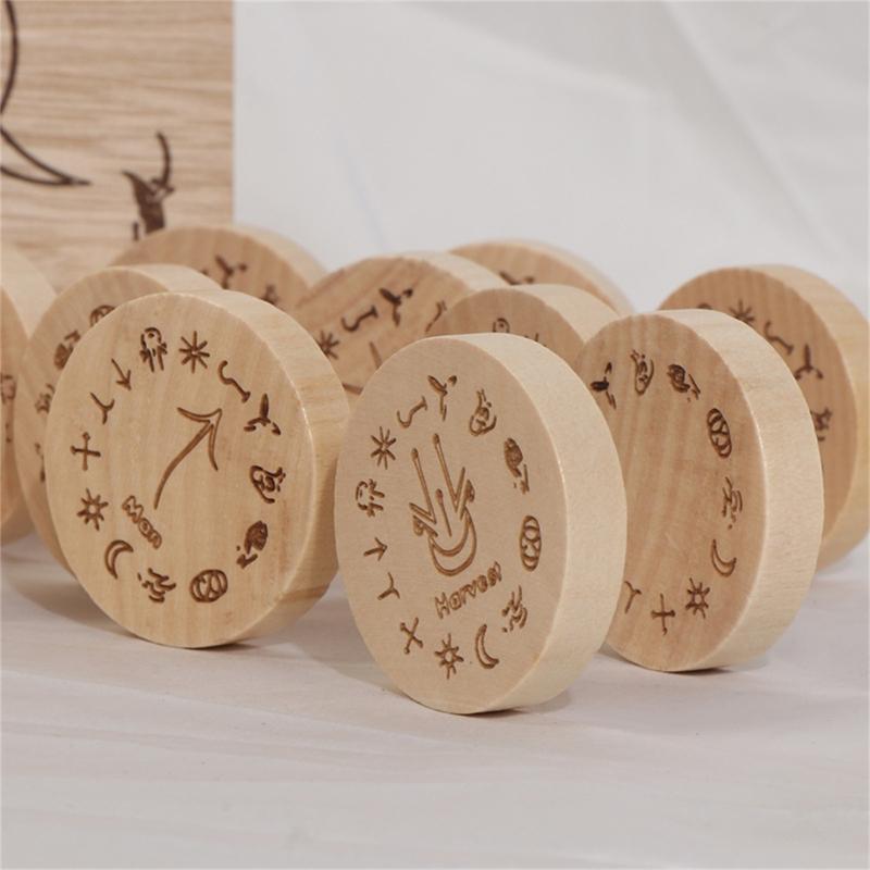 Rune Set Rune Stones Rune Tarot Card Exquisite Symbol Inscription Pattern