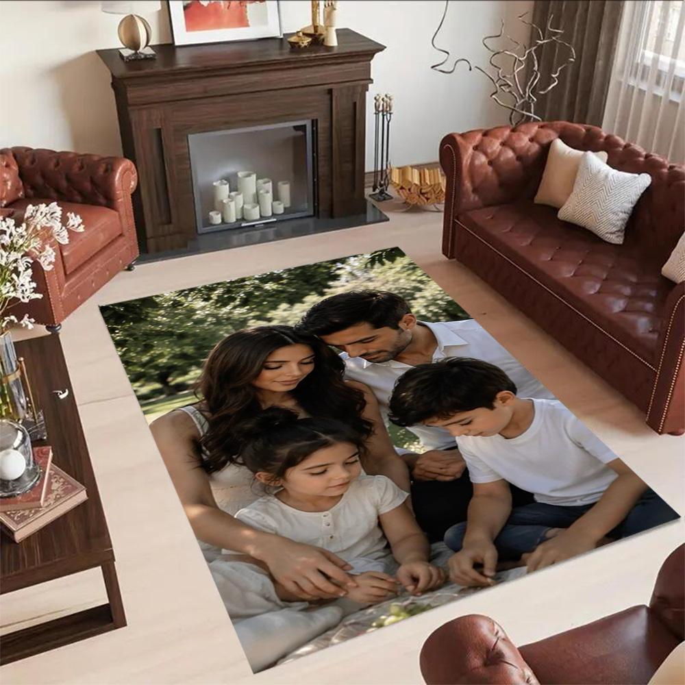 Customize Photos Customized image Floor Mat Perfect for Balcony Dining Room Study room Game Room Anti-slip Rug Decorate Offices Birthday/Christmas Gif