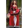 Costume da Cappuccetto Rosso Regina Mantello Europeo e Americano per Palcoscenico e Halloween
