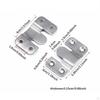 10 Interlocking Flush Mount Bracket Hooks for Picture Hanging Stainless Steel Frame Accessories