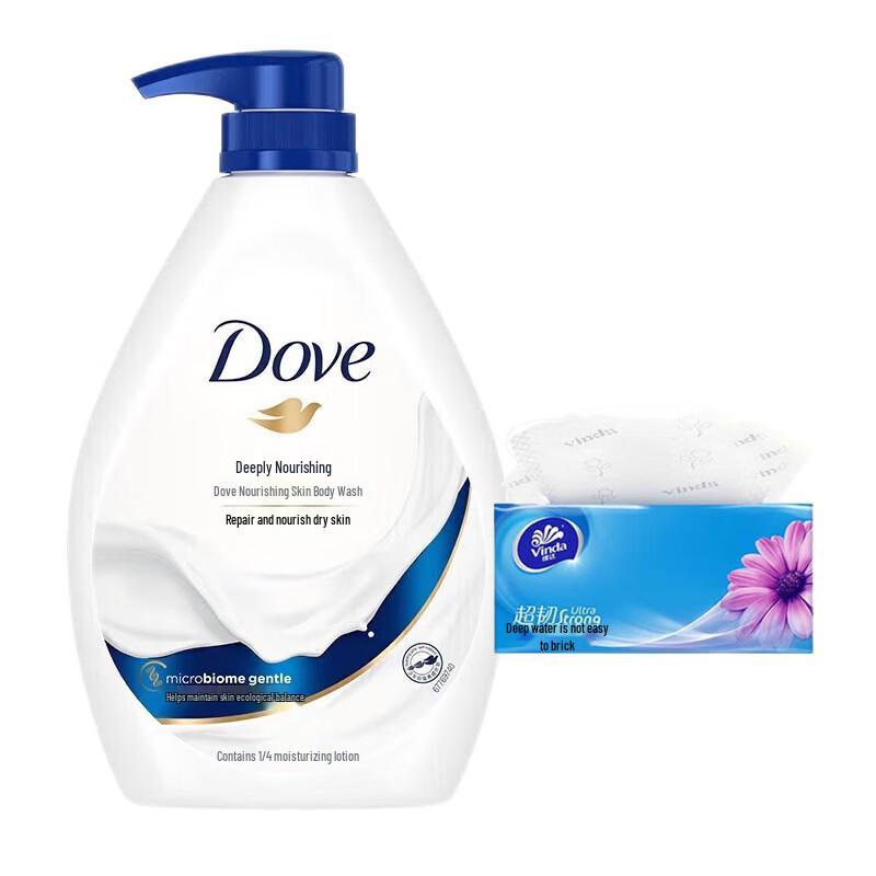 

Dove Deeply Nourishing Shower Milk & Tissue Pack