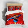Comfortable 3D Cartoon Superhero Bedding Set, Including Duvet Cover, Pillowcases and Children's Set.