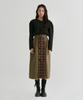 Peulleio Button Wrap Skirt _ Khaki