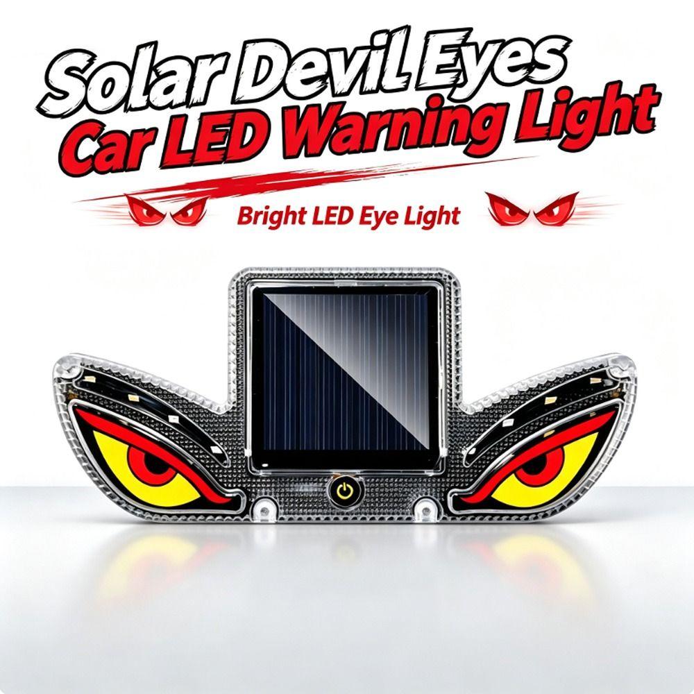 Colorful Solar LED Car Light Wireless Car Warning Light Gifts Vehicle Strobe Light