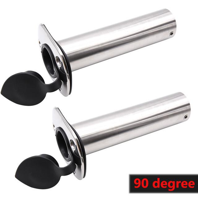 15/ 30 /90 Degree Fishing Pole Stand High Quality Stainless Steel Flush Mount Fishing Rod Holder For Boat Accessories Marine