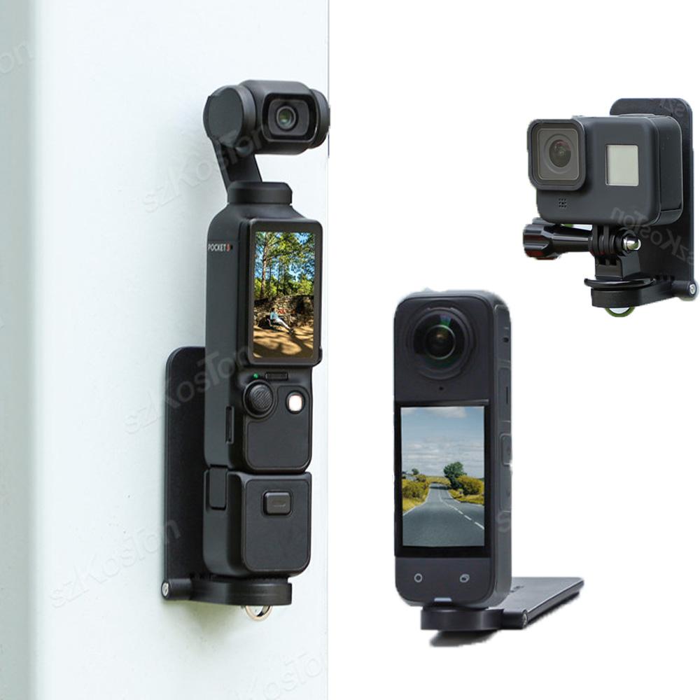 Für DJI Pocket 3 Action 5 Magnetische Halterung Basis Winkelverstellbar Schreibtischbasis für Insta360 Ace Pro 2 X4 GO 3S Kamera Zubehör