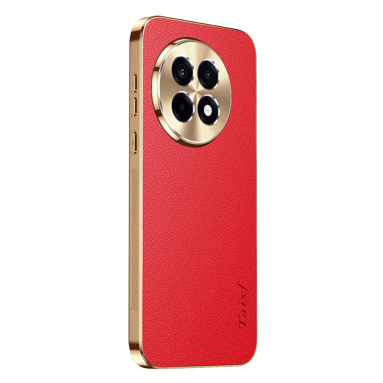 

Чехол для 1+ 13 R Кожаная текстура Узор личи Покрытие с гальваническим покрытием для OnePlus Ace 5 1+ Ace3 2 Pro Ударопрочные защитные чехлы OnePlus 13 красный