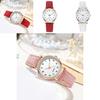 Stylish Unisex Minimalist Night Light Quartz Watch Casual Matte Leather Wristwatch Ladies' Quartz Watch