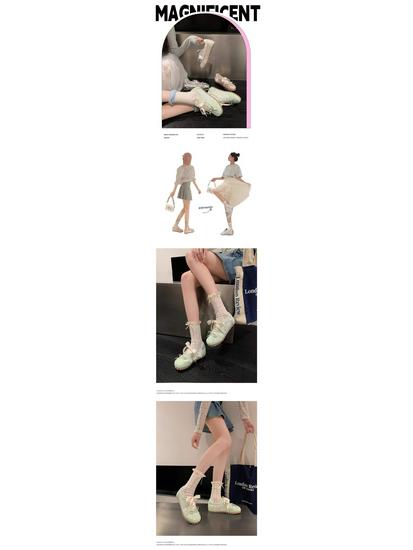 Women's Ballet-Style Retro Flat Shoes - Summer 2025 Fashion