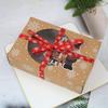 24Pcs/Pack Christmas European New Style Kraft Paper Box Christmas Window Biscuit Packaging Box Kraft Paper Large Gift Box