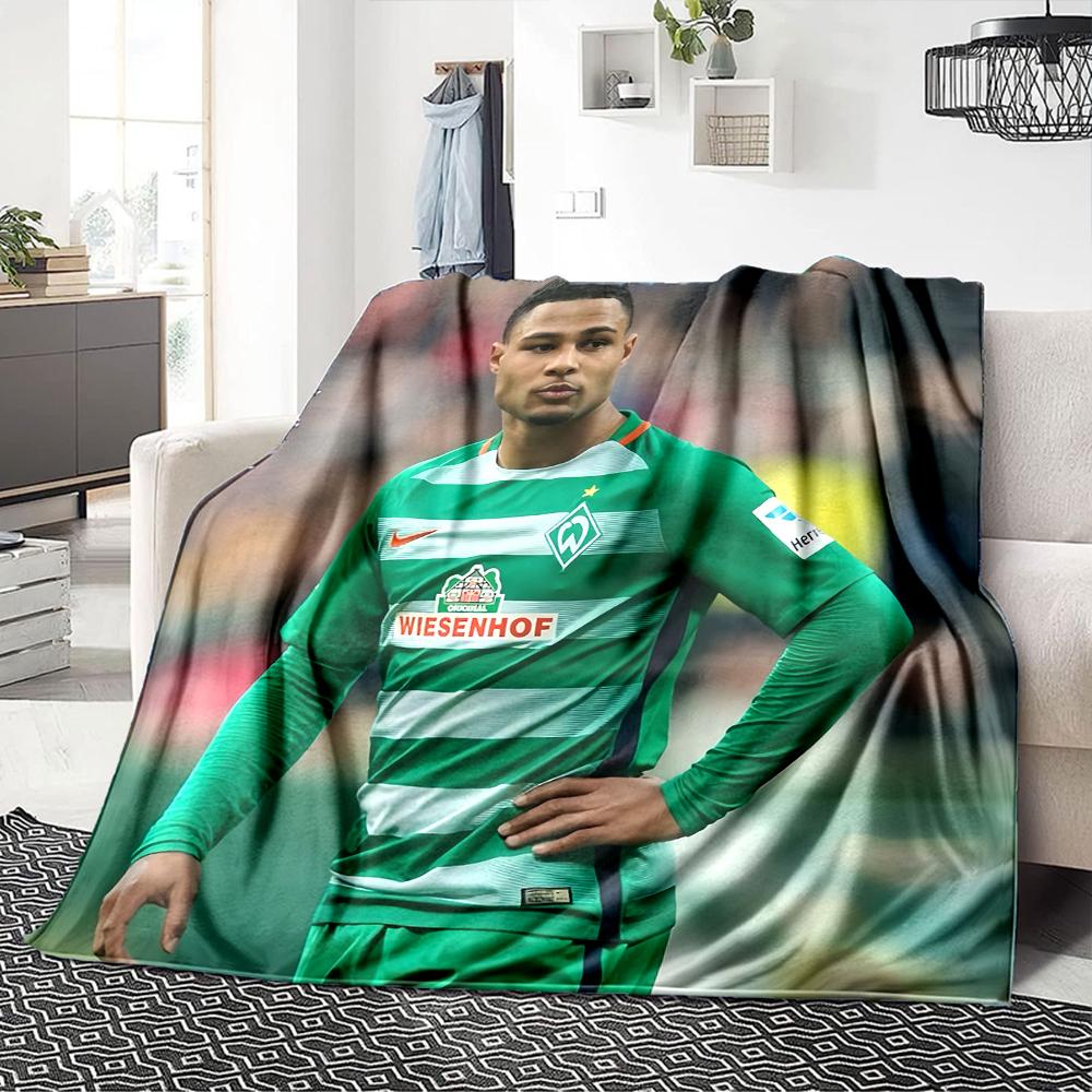 Player Jersey Blankets Flannel Printed Breathable Warm Throw Blanket for Home Office Bedspreads 0708a68