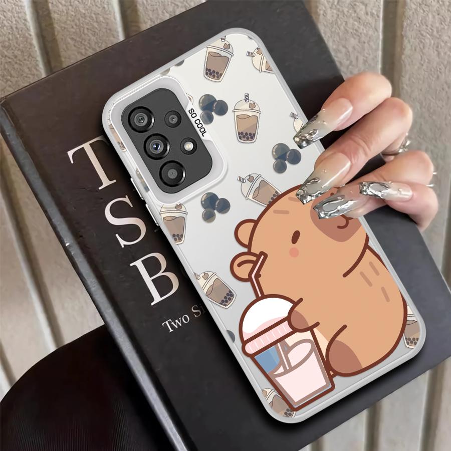 

Cartoon Cute Capybara Case for Samsung Galaxy A17 A20s A34 A26 A13 A14 A31 A35 A12 A21s A23 A15 A16 A24 A25 Phone Cover Galaxy A24 4G