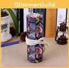 Ethnic Colored Style Geometric Pattern Pencil Canvas Storage Bag Students For