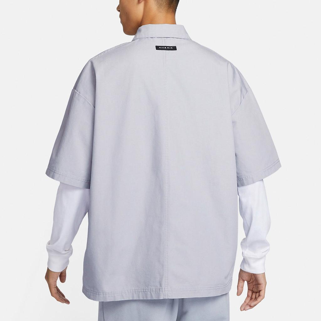 Nike Comfortable Loose Logo Casual Short Sleeve Shirt Men shirts Purple DX7869-012