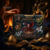 Surprise Toys for Kids Santa Claus' Flying Dragon Journey Advent Calendar, 24 Day Countdown Box, Creative Gifts Friends 2D Flat Christmas Ornaments,