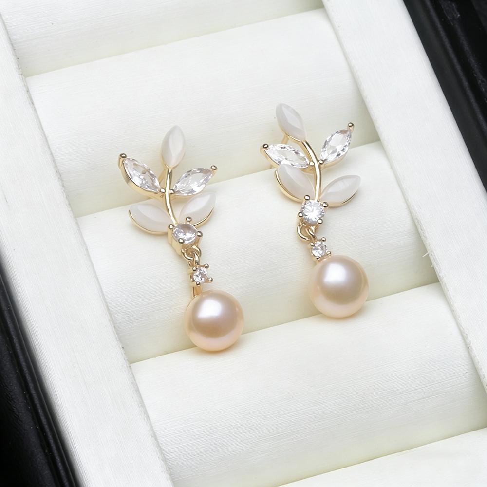 

Cute 925 Silver Natural Pearl Earrings Woman,Luxurious Good Lustre Freshwater Pearl Earring Wife Anniversary Gift White Black