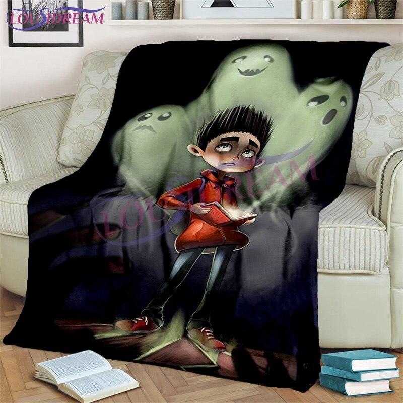 Horor Kreslený film Paranorman Throw Deka Flanelová deka Domácí dekorace Základy pokoje Deka Deka Pohovka a postel Deka