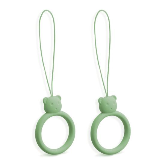 2 Τεμάχια Παγκόσμιο Κινούμενο Σχέδιο Σιλικόνης Τηλεφώνου U Σχήμα Δίσκου Δαχτυλίδι Δαχτύλου Κορυδόνι