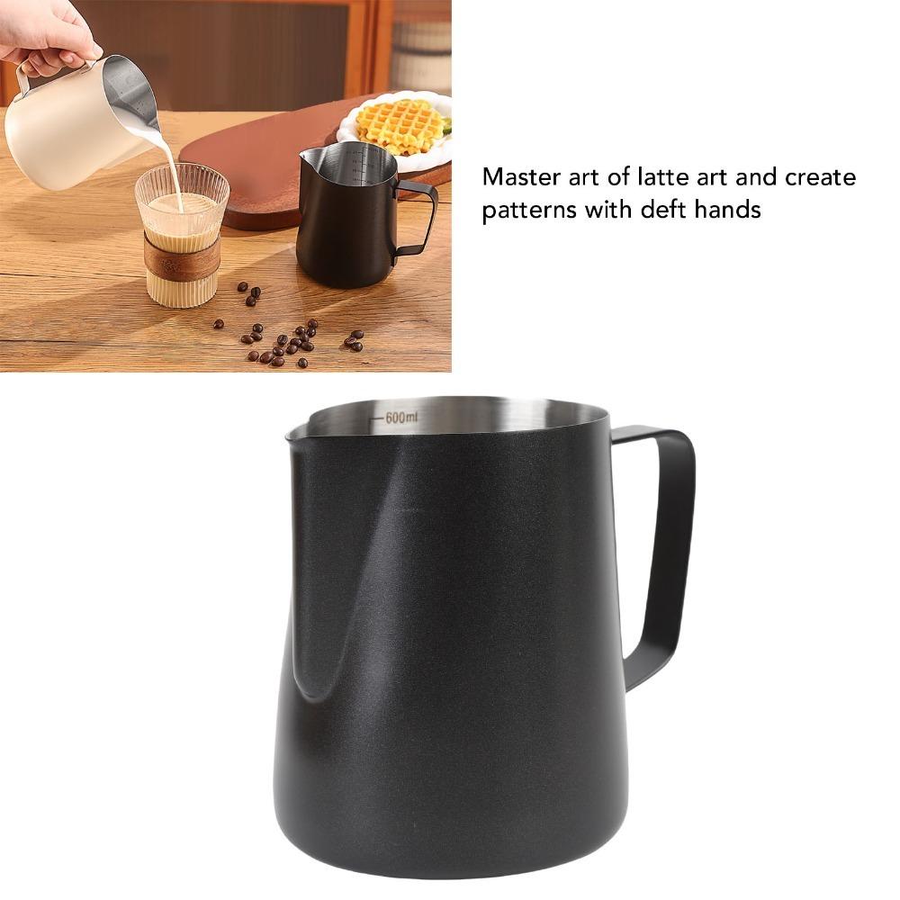 With Scale Milk Frothing Pitcher 304 Stainless Steel Latte Art Frothing Cup  Coffee Preparation