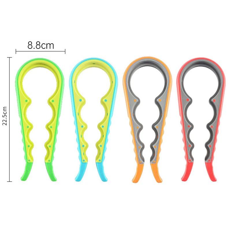 Multifunctional 4-in-1 Bottle Opener Kitchen Multi-Function Can Openers Bottle Opener Non-Slip Labor-Saving Twist Bottle Lid Opener