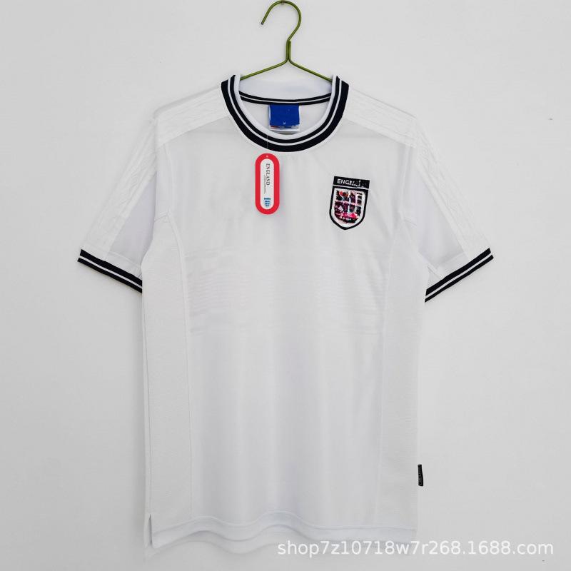 Vintage England Shirt Classic Collection 1990-1996-1998-2002 Home and Away Short Sleeve Football Shirt