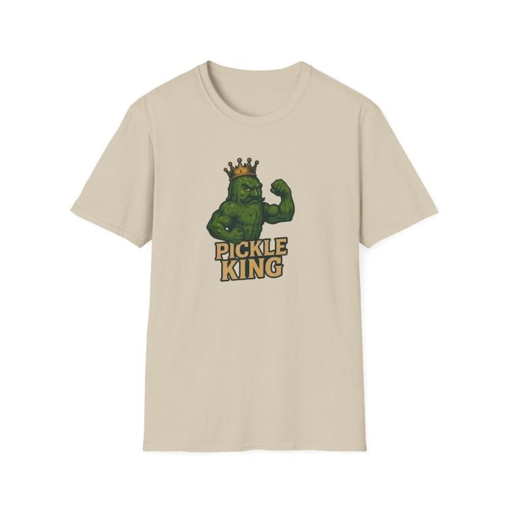 Funny Muscle Pickle King TShirt Woman Man Gym Humor Retro Vintage Style Graphic T Shirts Casual Oneck Cotton Shortsleev