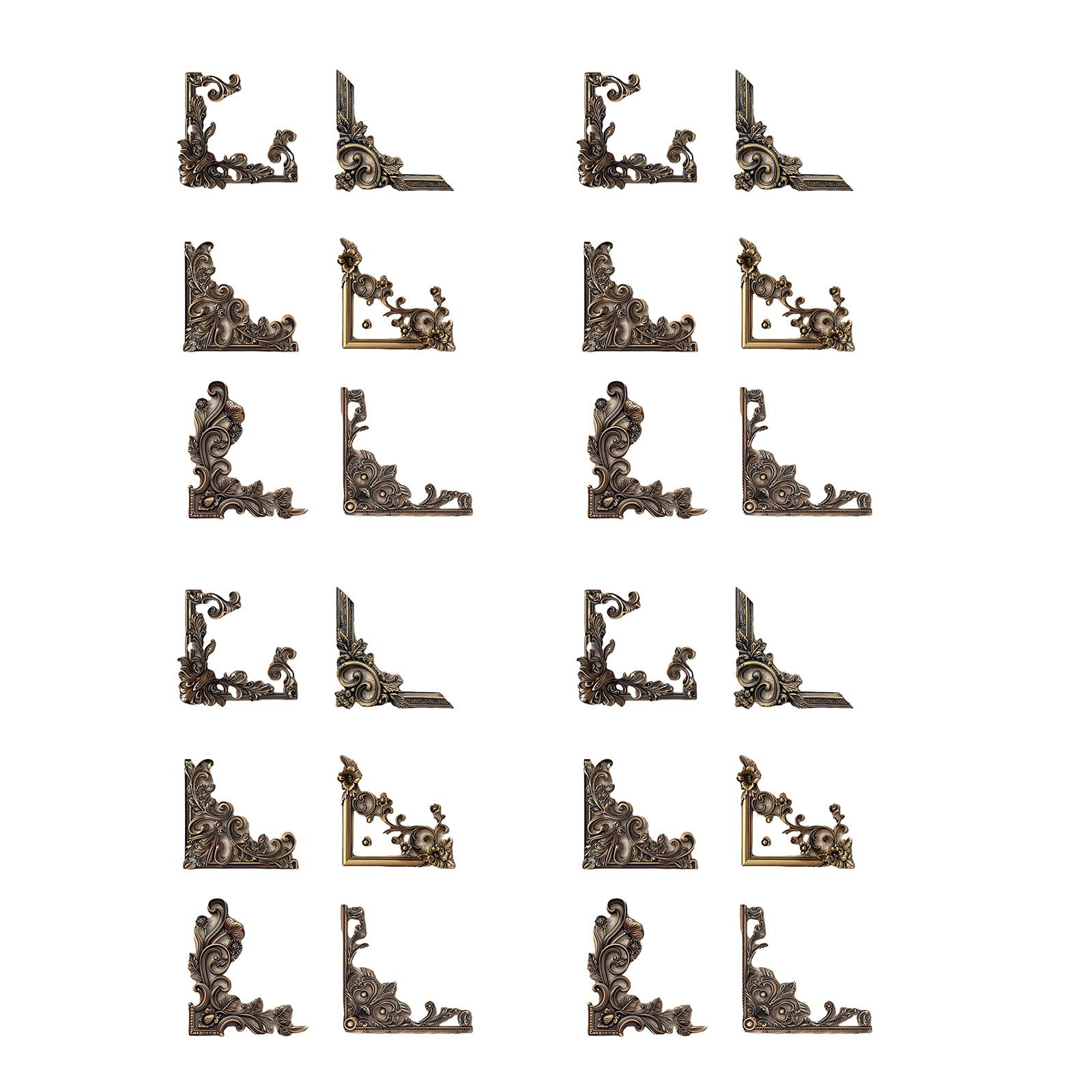 

24 листа/упаковка Угловые наклейки серии Baroques Бумажные наклейки Наклейки для скрапбукинга Бумажные этикетки для скрапбукинга 3