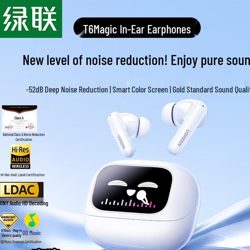 UGREEN HiTune T6 Magic Active Noise Cancelling True Wireless Earbuds with Display