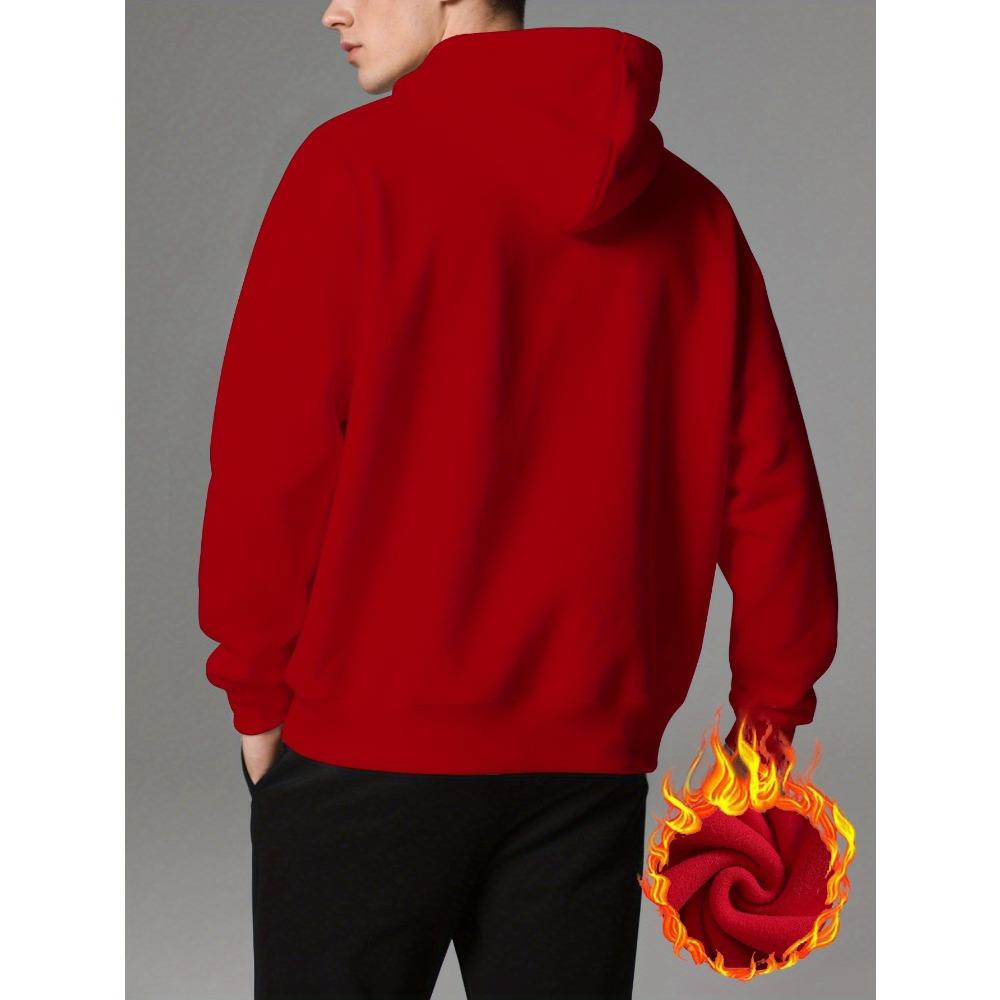 Fashionable Men's Thick Sportswear and Pants Set, Unique Print Suitable for Sports and Casual Street Style, Suitable for Both Men and Women