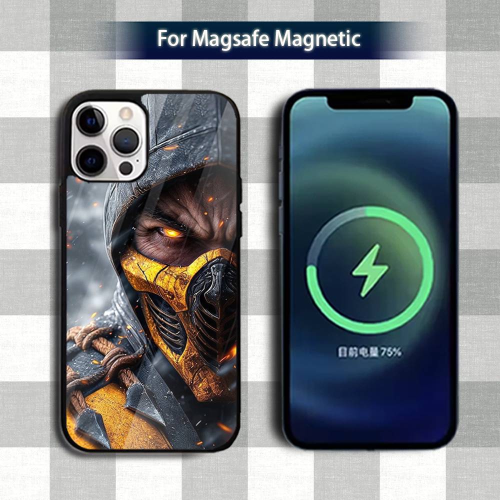 Cool MortalS K-Kombat Game Phone Case For iPhone 13,12,15,17,11,16,14,Pro,Max,Plus,Mini,Magsafe,Magnetic Wireless Charging Case