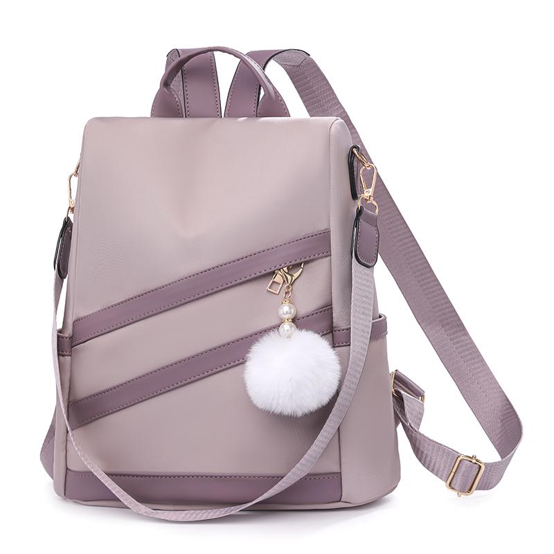 Shoulder Bag Women's Colored Commuter Backpack Large Capacity Anti-theft Backpack