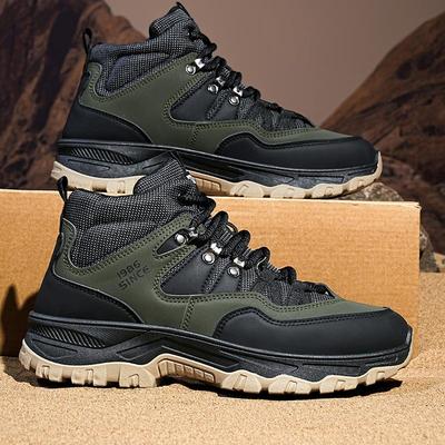 Hiking Shoes Autumn and Winter Non-slip Outdoor Boots Men's Fashion Casual Soft-sole High-top Boots Tooling Boots Desert Boots