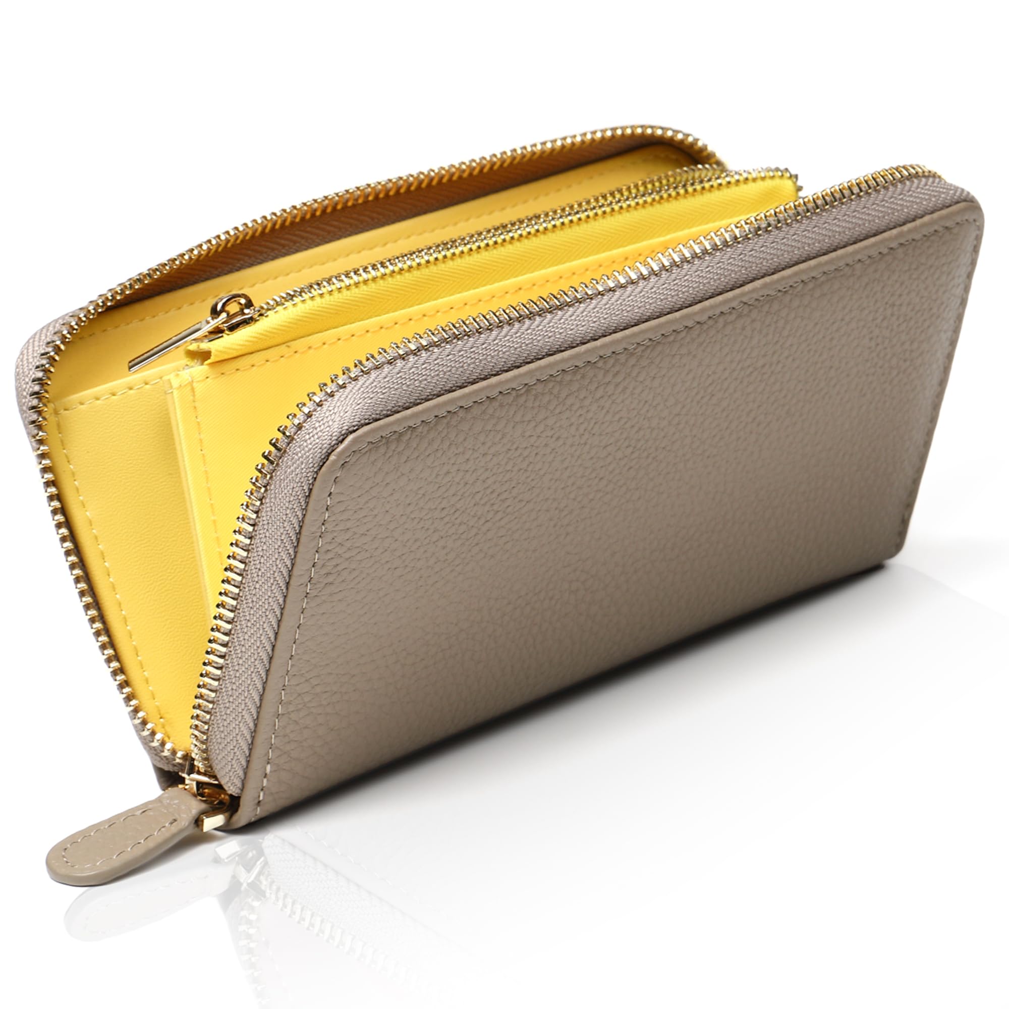 

LASIEM Small Long Long Genuine Small Long Short Long Skimming Round Yellow [Extremely Wallet] Wallet, Women s, Wallet, Small, Compact, Leather,