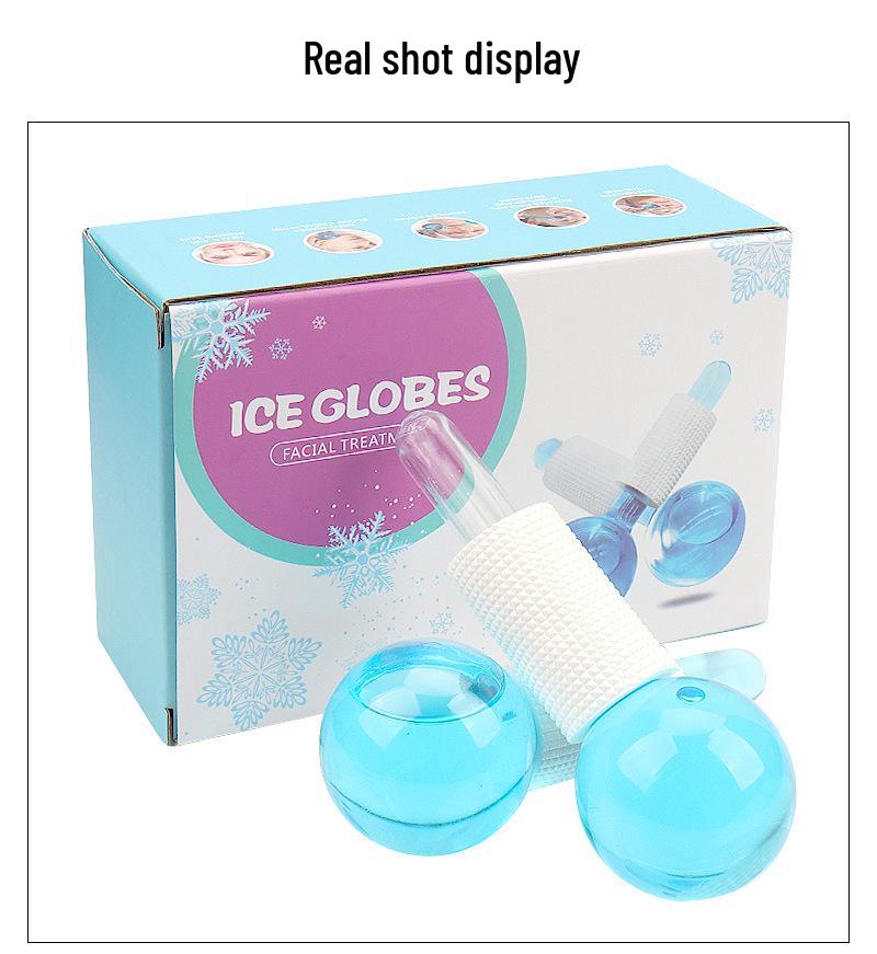 Facial Ice Therapy Massage Ball Set with Crystal Energy