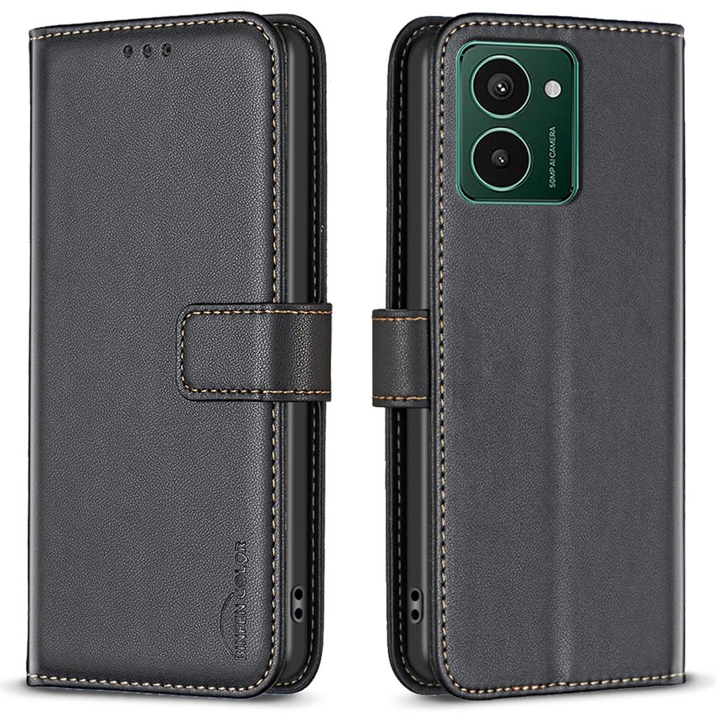 BINFEN COLOR BF17 For HMD Pulse Pro Case PU Leather Wallet Flip Phone Cover