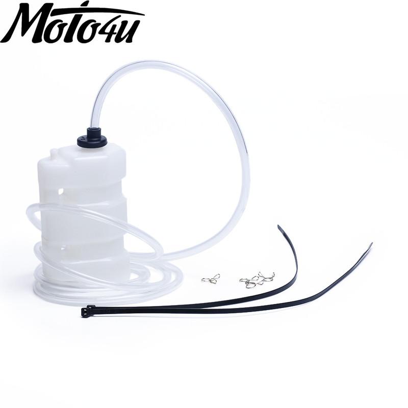 250ML Universal Motorcycle Overflow Bottle Kit Motorcycle Track Bike Catch Tank