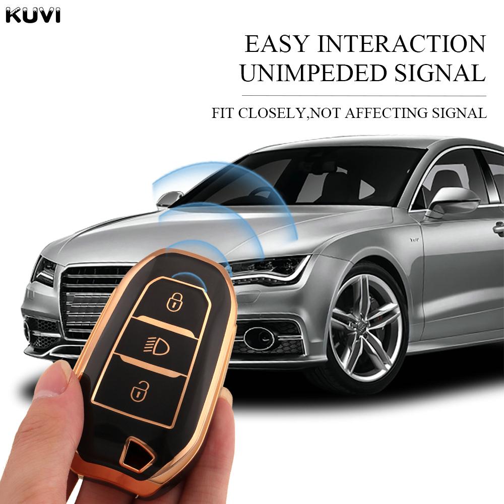 Tpu Car Remote Key Case Cover Shell Fob For Peugeot 308 408 508 2008 3008 4008 5008 For Citroen C4 C6 C3-Xr Picasso Grand Ds Ds5